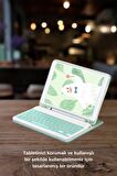 Qpen Samsung Galaxy X800 Tab S8 Plus Uyumlu 12.4 inç Klavyeli Tablet Kılıf