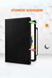 Qpen iPad 3 9.7 inç Uyumlu 360° Tablet Deri Kılıf