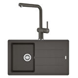 Franke Basis BFG 611 SLATE GREY  Granit Evye Active Plus Doccia 2.0 Spiralli Batarya Set