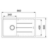 Franke Basis BFG 611 SLATE GREY  Granit Evye Active Plus Doccia 2.0 Spiralli Batarya Set