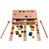 Circle Toys Ahşap Line Up Intellectual Beads Box