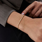 Yuvarlak Taş ve Yıldızlı Bileklik