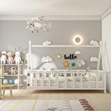 Giyayo Wood's joy Montessori Yatak Beyaz Kapılı 100*200