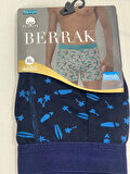NİVEMESHOME 4480 ERKEK LYCRALI COTTON BOXER MAVİ DESENLİ XL BERRAK