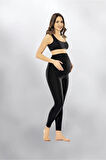 Kadın Penye Elastan Yüksek Bel Hamile Tayt Yeni Sezon