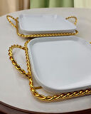 Fjord Dekoratif Söz Nişan Tepsisi