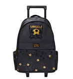 Petityu Smiggle Gold Futbol Toplu Siyah Çekçekli Okul Sırt Çantası