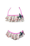 Halter Yaka Floral Desenli 3D Kelebek Detaylı 50UV Kız Çocuk Bikini Takımı by Nessi Byrd