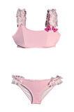 Askılı Dantel Fırfırlı 3D Kelebek Detaylı 50UV Kız Çocuk Bikini Takımı by Nessi Byrd
