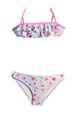 Halter Yaka Sakura Çiçekli 50UV Kız Çocuk Bikini Takımı by Nessi Byrd