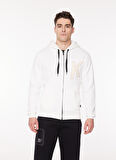 Ko Samui Kapüşon Yaka Krem Erkek Sweatshırt HZW G500 KEY_DOWNTOWN REGULAR FIT
