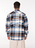 Ko Samui Oversize Lacivert Desenli Erkek Gömlek JSW G508 SINCE_DOWNTOWN OVER FIT