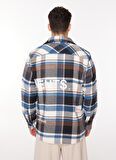 Ko Samui Oversize Lacivert Desenli Erkek Gömlek JSW G520 GARMENTS_GARMENTS OVER FIT
