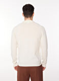 Ko Samui Bisiklet Yaka Regular Fit Baskılı Krem Erkek Kazak KMW G514 NY_DOWNTOWN REGULAR FIT