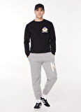 Ko Samui Kapüşon Yaka Siyah Erkek Sweatshırt SEW G502 DOG_DOWNTOWN REGULAR FIT