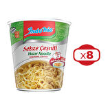 Indomie Noodle Sebzeli 60 gr Bardak x 8 Adet