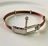 1. Sınıf Çelik Özel Mekanizma Kilitli Sade Şık Erkek Bileklik 22 cm