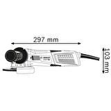 Bosch Gws 13 125 S X Lock Devir Ayarlı Avuç Taşlama 1300 Watt TEŞHİR 
