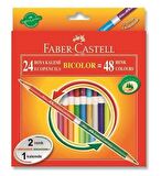 Faber-Castell Bicolor Boya Kalemi 48 Renk