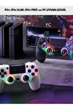 Airstorr  PS3/PS4/PC Uyumlu RGB Spiderman Işıklı Çift Motor Titreşimli Bluetooth Oyun Kolu