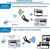 AC1200 Mbps Dual Band USB 3.0 Adaptör Kablosuz Wifi Alıcı