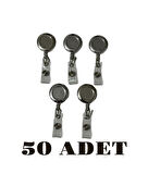 50 Adet Krom Yoyo Kart Tutucu
