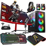 Zeiron Fx75 Intel i5 3470 16 GB DDR3 RAM 256 GB SSD AMD Radeon RX 550 FreeDos Masaüstü Bilgisayar 