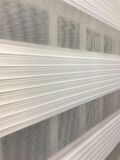 Pliseli Stor Zebra Perde Ekru Etek Dilimli STB481