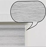 Zebra Stor Perde Gri Etek Dilimli Z-STB400V04