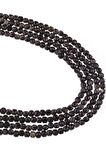 4X4 MM Küp Faset Obsidyen Taşı Dizi - DZ4066