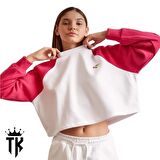 Primark Crop Top Uzun Kollu Sweatshirt