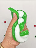 Dev Pati Squishy Taba Squishy Kedi Pati Sıkma 14 cm Pullu Pati Sukuşi - Yeşil