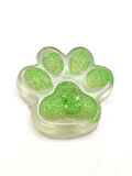 Işıklı Simli Şeffaf Pati Squishy Taba Sukuşi Yumuşacık 6 cm Pati Sukuşi - Yeşil