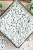 Beyaz Dolomit Taşı 8 Kg 1-2 Cm Dolomit Taş Akvaryum Dekorasyonu Dere Çakılı Mezar Taşı Bahçe Süs Taşı Mezar Süsleme Taşı