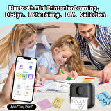 Mini Fotoğraf Resim Yazıcı Kablosuz Etiket Yazıcı Baskı Makinesi Ios Android Uyumlu Termal Printer