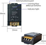 Kablosuz Uzaktan Kumanda DC 12 - 72 V RF 1500 Metre 12v Adaptörlü Uzun Mesafe Rf Kapı Kontrol Seti