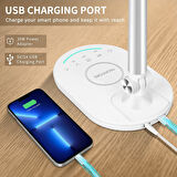 Lüx LED Çalışma Masa Lambas Göz Yormayan 10 Farklı Kademe Ayarı Usb Çıkış Özellikli Gece Lambası