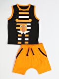 Tiger Çizgili Harem Şort Takım