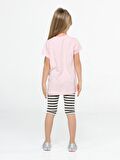 Kalp Yandan Cepli Tunik + T-shirt Takım