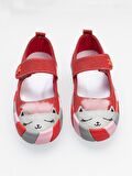 Kırmızı Simli Kedi Kız Sneaker Babet
