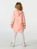 Unicorn Kolları Renkli Hoodie Kız Çocuk Elbise