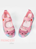 Pembe Kedi Kanvas 3D Kız Çocuk Babet