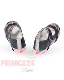 Prenses Parlak Denim Kız Çocuk Babet