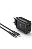 Fuchsia Type-C 20W 20W Usb 1M 27W Type-C Kablolu PD Şarj Cihazı