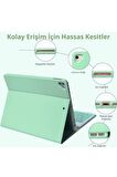 Qpen iPad 10.2 inç (8.nesil) Uyumlu Klavyeli Tablet Kılıfı 