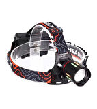 Alaska SDR-8093 Şarjlı Kafa Lambası 7 Mod Aydınlatma 30 Watt Arka Cob LED Kırmızı İkaz Işıklı