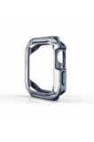 Apple Watch Seri 7 45mm Uyumlu Kasa Koruyucu 360 Tam Koruma Silikon Kılıf