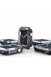 Apple Watch Seri 7 45mm Uyumlu Kasa Koruyucu 360 Tam Koruma Silikon Kılıf