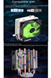 İşlemci Fanı Bakır Kanallı LGA 775 1155 1156 1150 1151 Geçmeli CPU Fanı Soğutma Fanı CPU Soğutucu