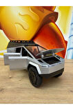 Tesla Cybertruck Diecast 1:24 Büyük Boy Tesla Model Oyuncak Araba Kapılar Açılır Işıklı Ve Sesli